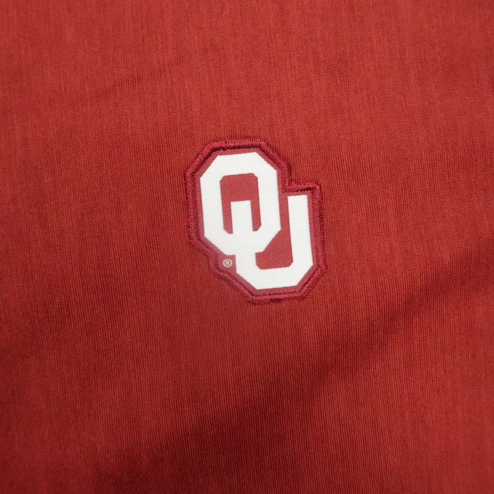 Oklahoma Sooners Pullover Adult Medium Red Nike Jordan Half‎ Zip Warmup - Picture 5 of 10